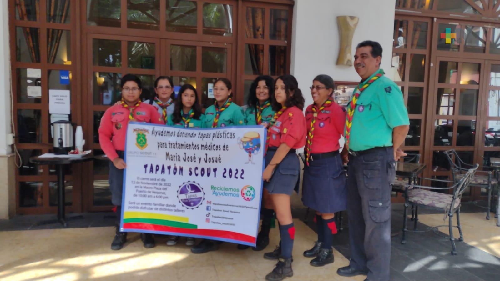 Grupo Scout 11 organiza Tapatón 2022 para apoyar a pacientes del Hospital Infantil de Veracruz