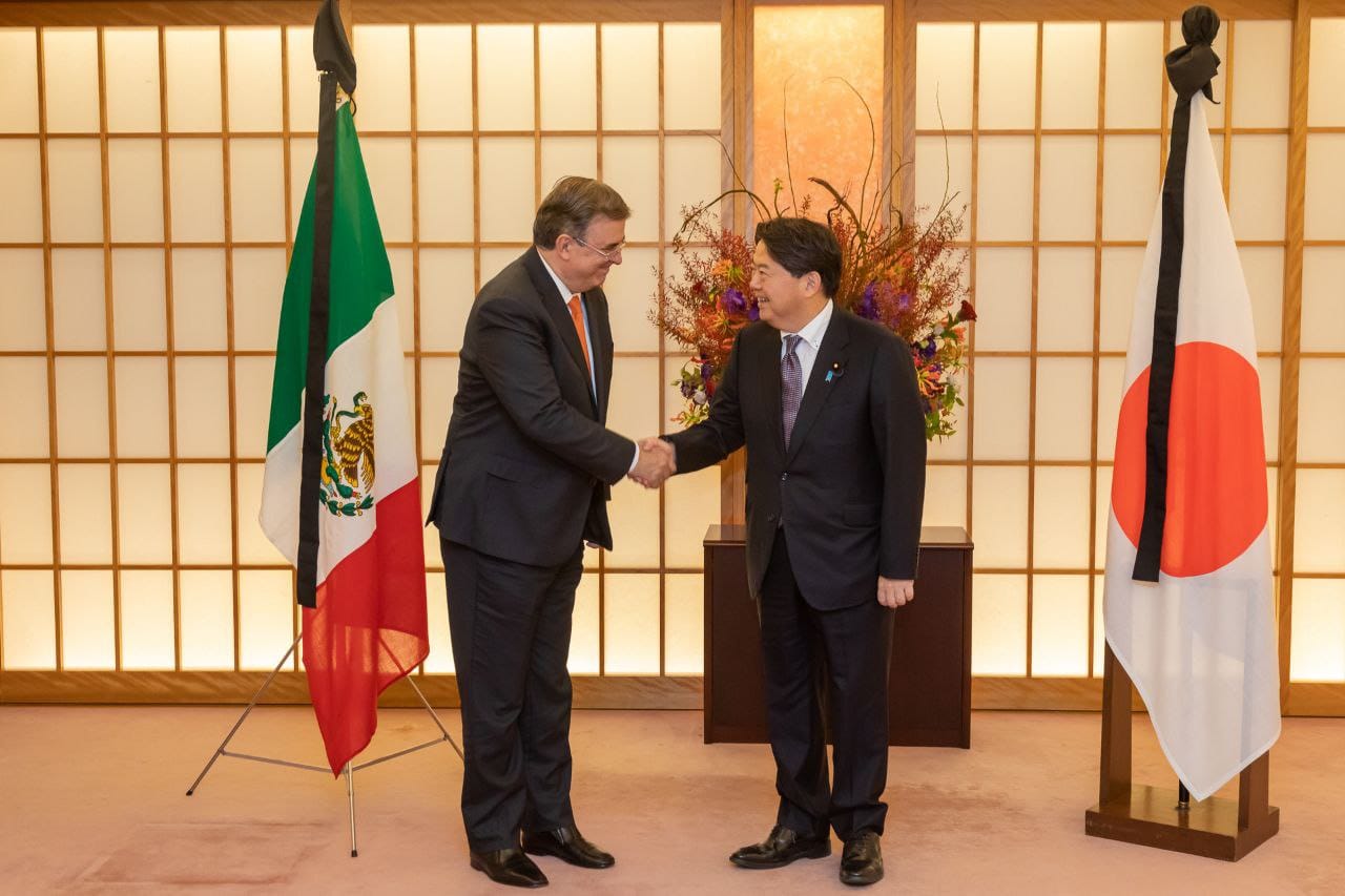 Canciller Ebrard asiste en representación de México al funeral de Estado del ex primer ministro Shinzo Abe