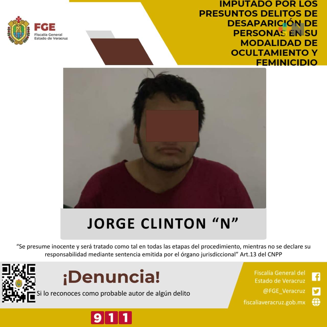 Imputado por la presunta desaparición de personas y feminicidio