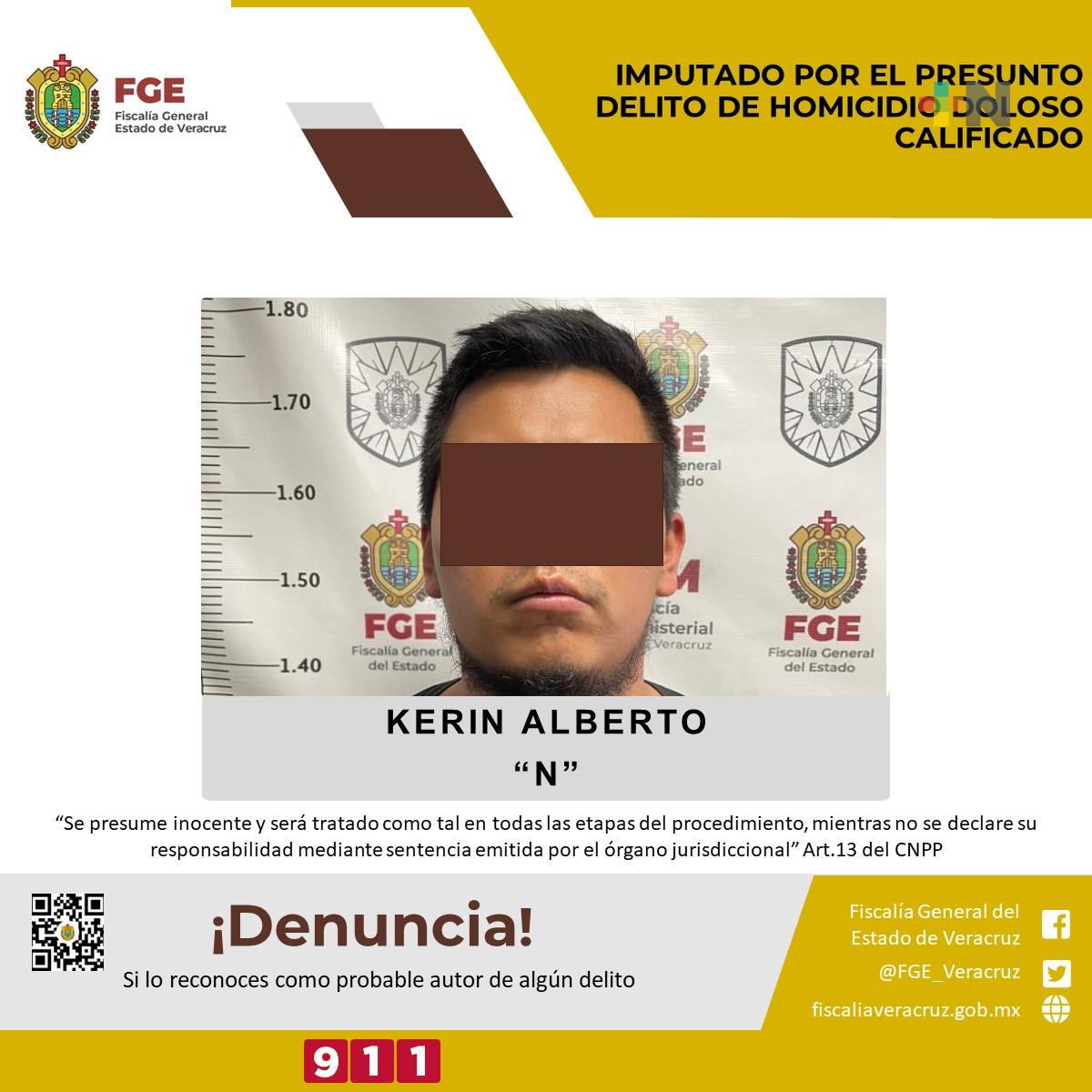 Imputado por presunto delito de homicidio doloso calificado