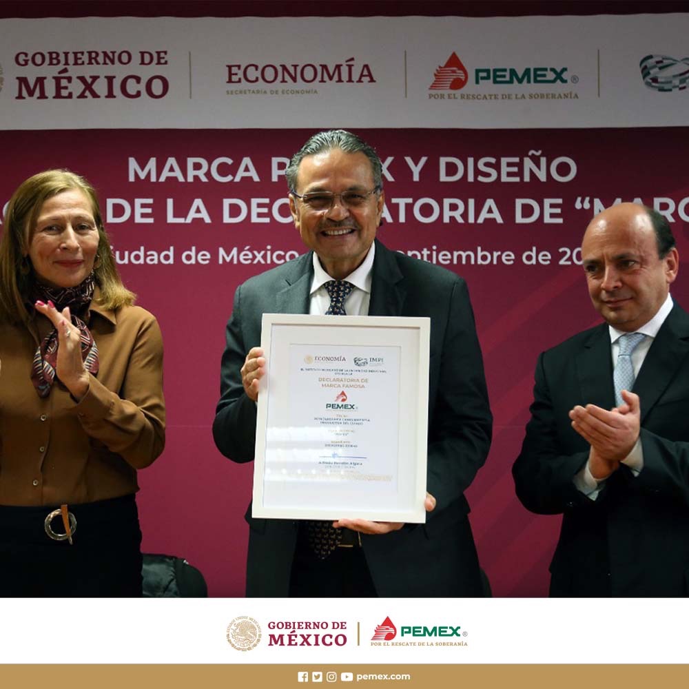 Pemex es reconocida como marca famosa