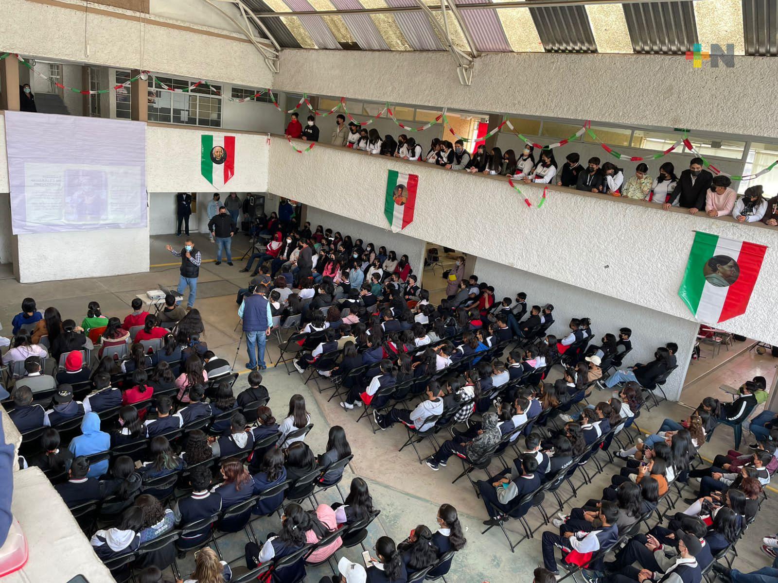 UECS capacita a plantel educativo en prevención al secuestro y engaño telefónico