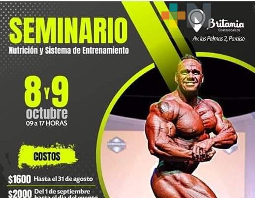 Seminario de nutrición y sistemas de entrenamiento para fisiculturistas