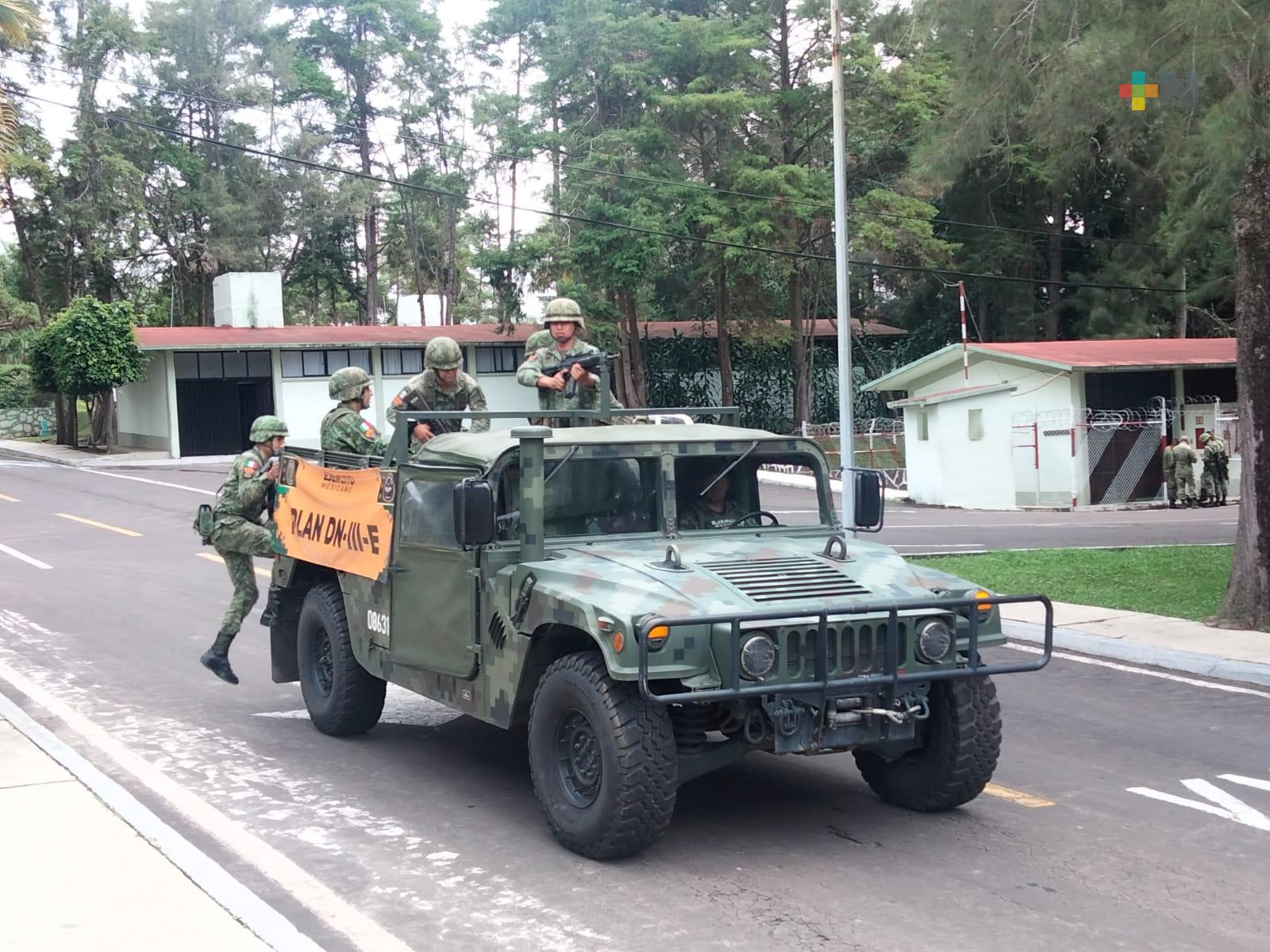 El Ejército apoya a la sociedad en momentos delicados