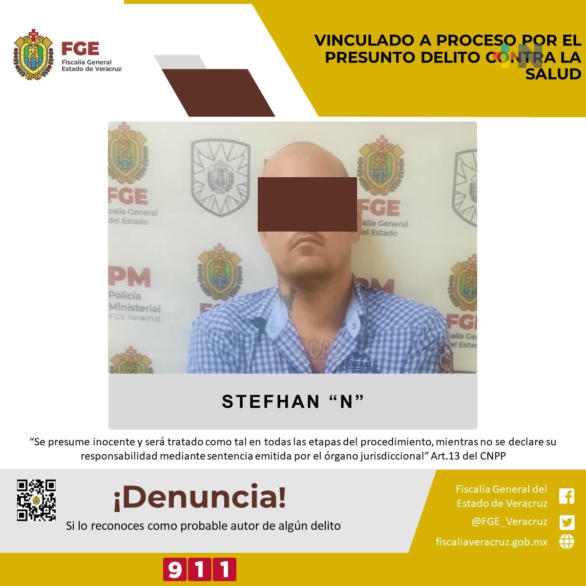 Vinculado a proceso por presunto delito contra la salud