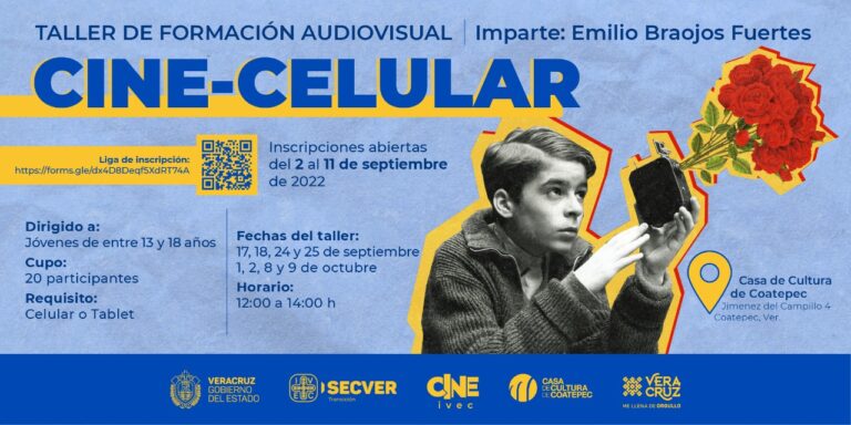 Presenta IVEC el taller “Cine-Celular” en la Casa de Cultura de Coatepec