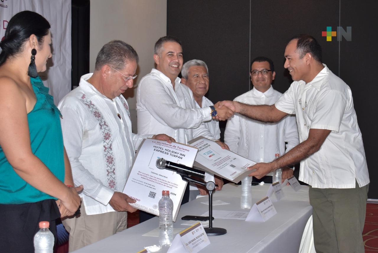 Veracruz avala calidad de atención en hoteles tuxpeños con Sello Turismo de Salud