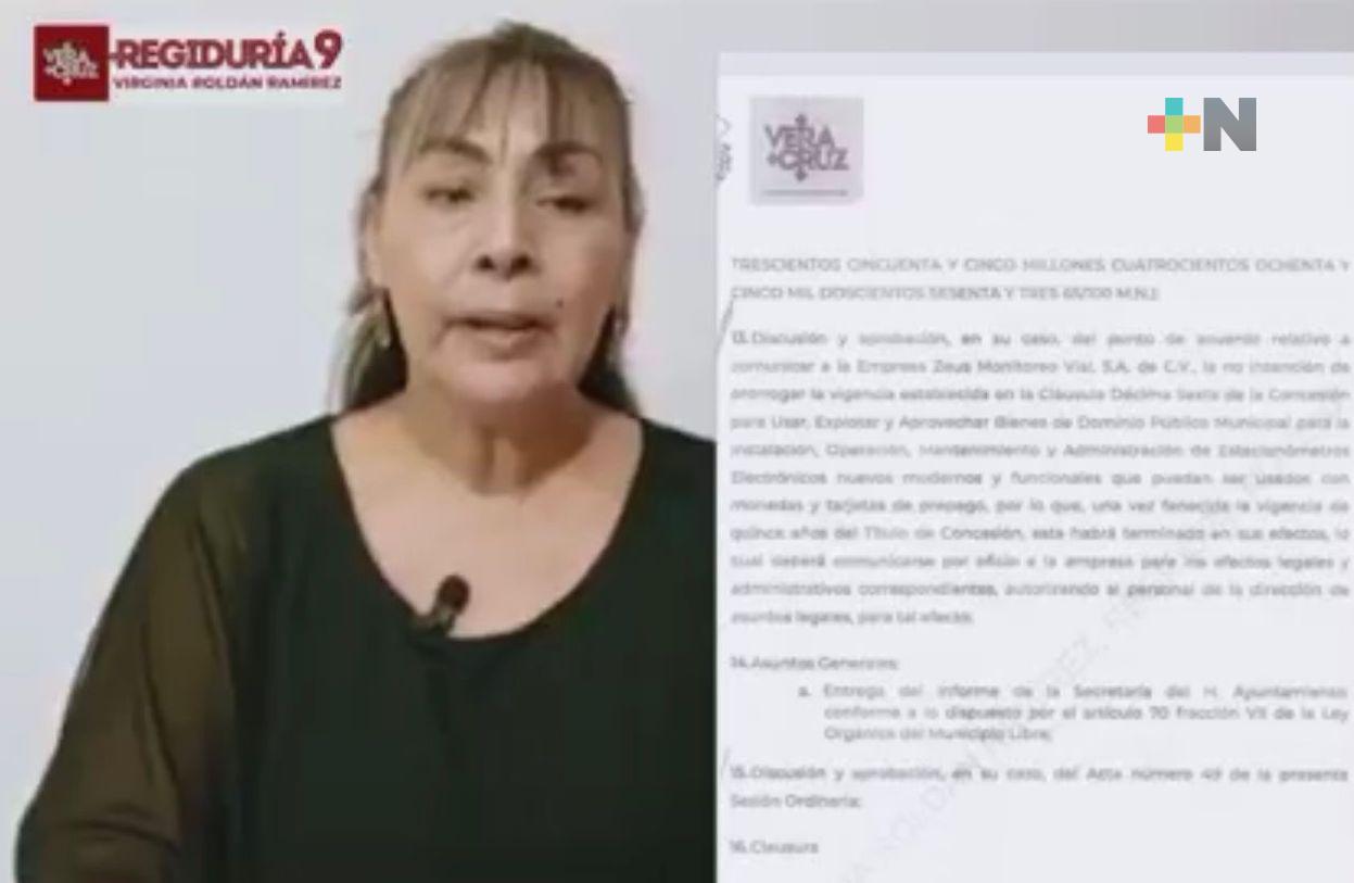 Patricia Lobeira miente a porteños sobre parquímetros: Regidora novena