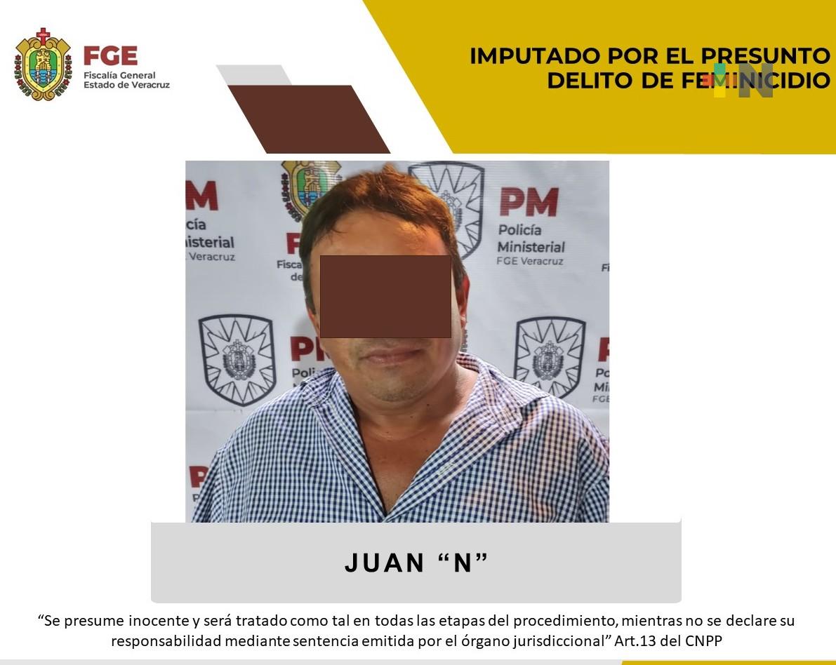 Juan «N» es imputado por presunto feminicidio en Veracruz