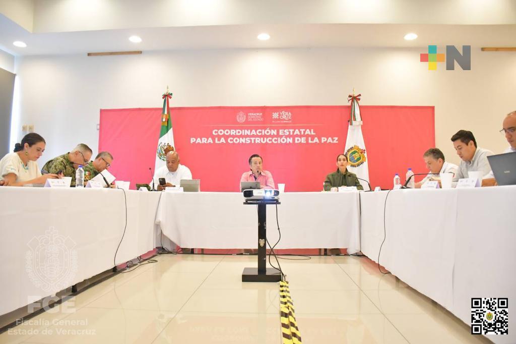 Fiscal General reporta en COESCONPAZ aprehensión de presunto homicida de empresario de Quintana Roo
