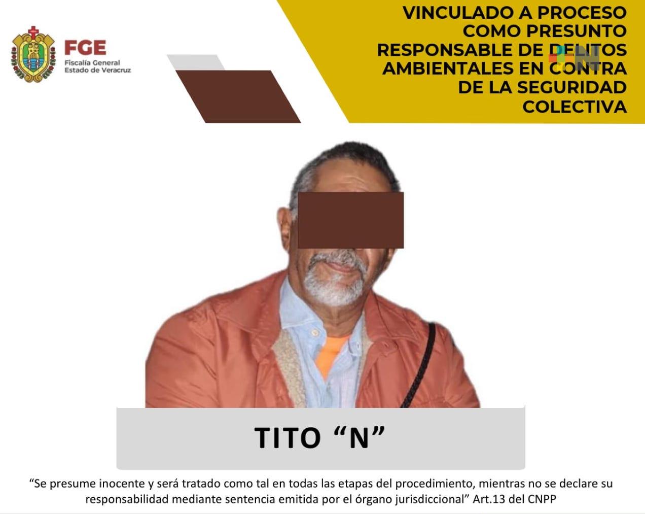 Obtiene FGE vinculación a proceso en contra de Tito «N»