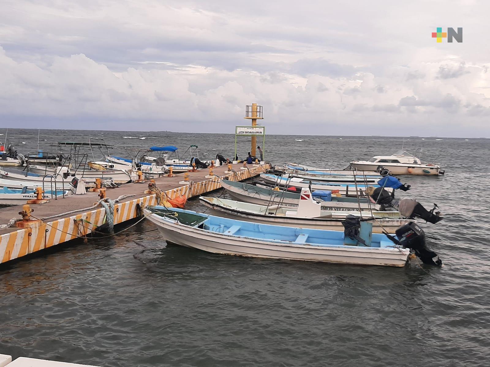 Vientos del frente número uno afecta actividad pesquera de Veracruz-Boca del Río