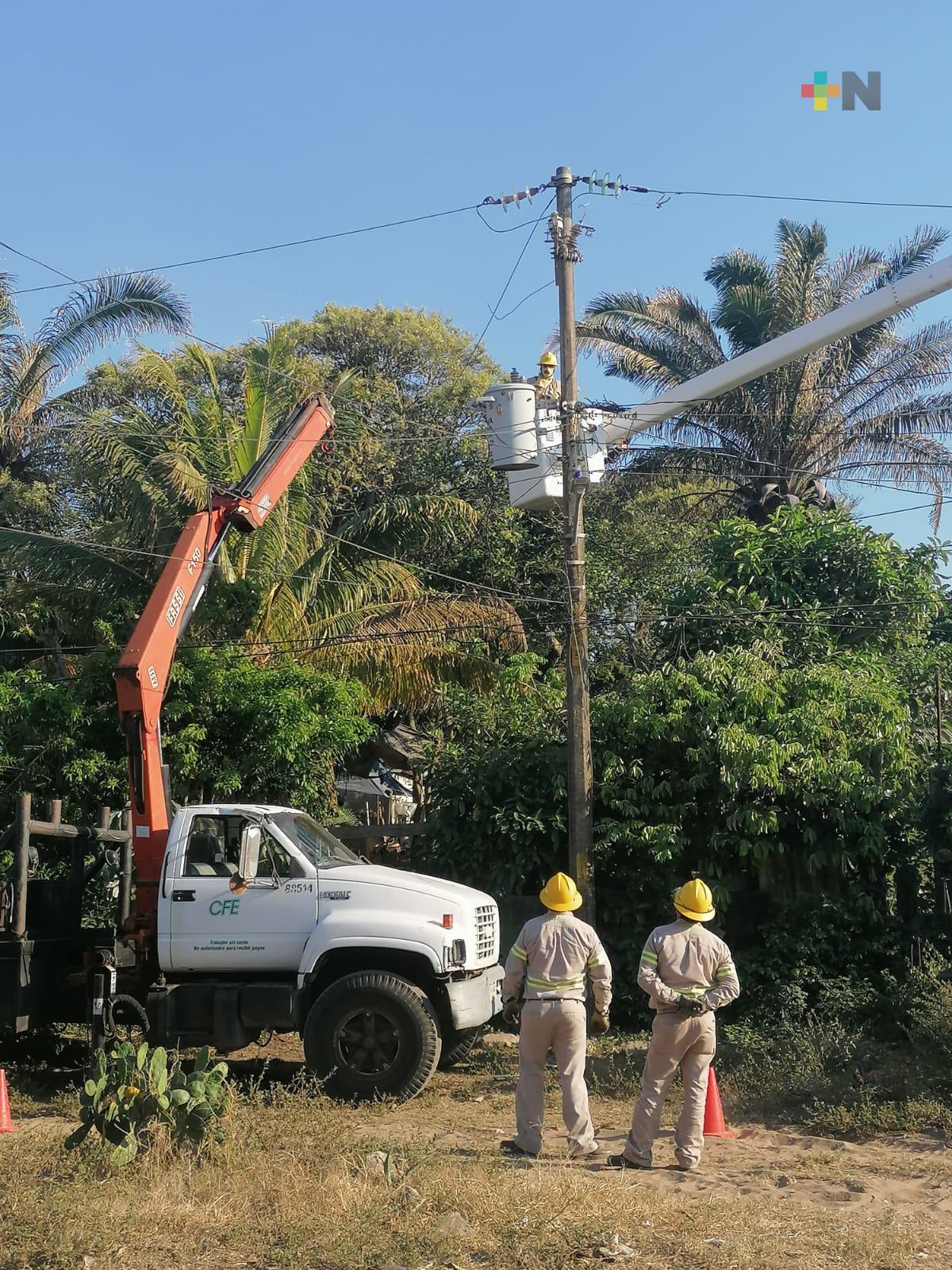 Avanza CFE en trabajos de mantenimiento en Villa Allende
