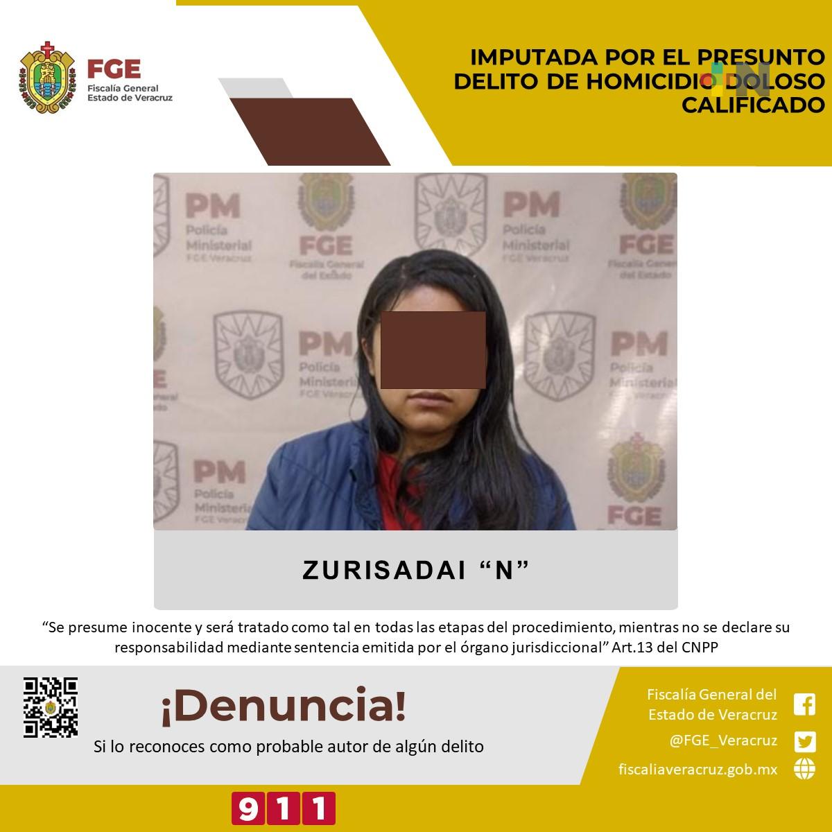 La imputan por el presunto delito de homicidio doloso calificado