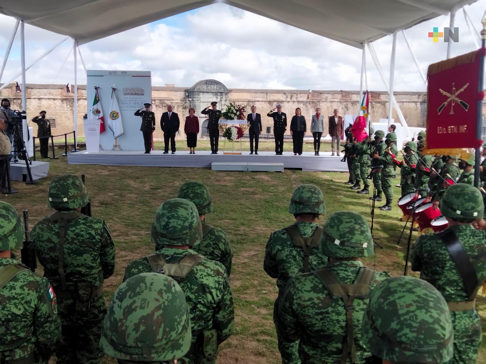 Encabeza Gobernador ceremonia conmemorativa a los Niños Héroes, en Perote