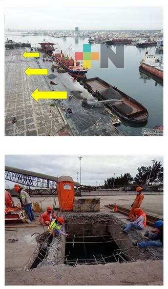 ASIPONA Veracruz debió reparar daños en un muelle por peso del balastro