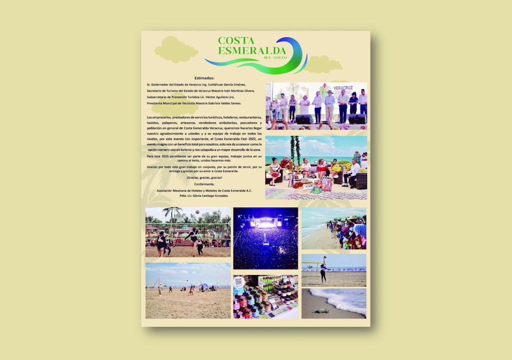 Hoteleros agradecen apoyo del gobierno por la realización del Costa Esmeralda Fest