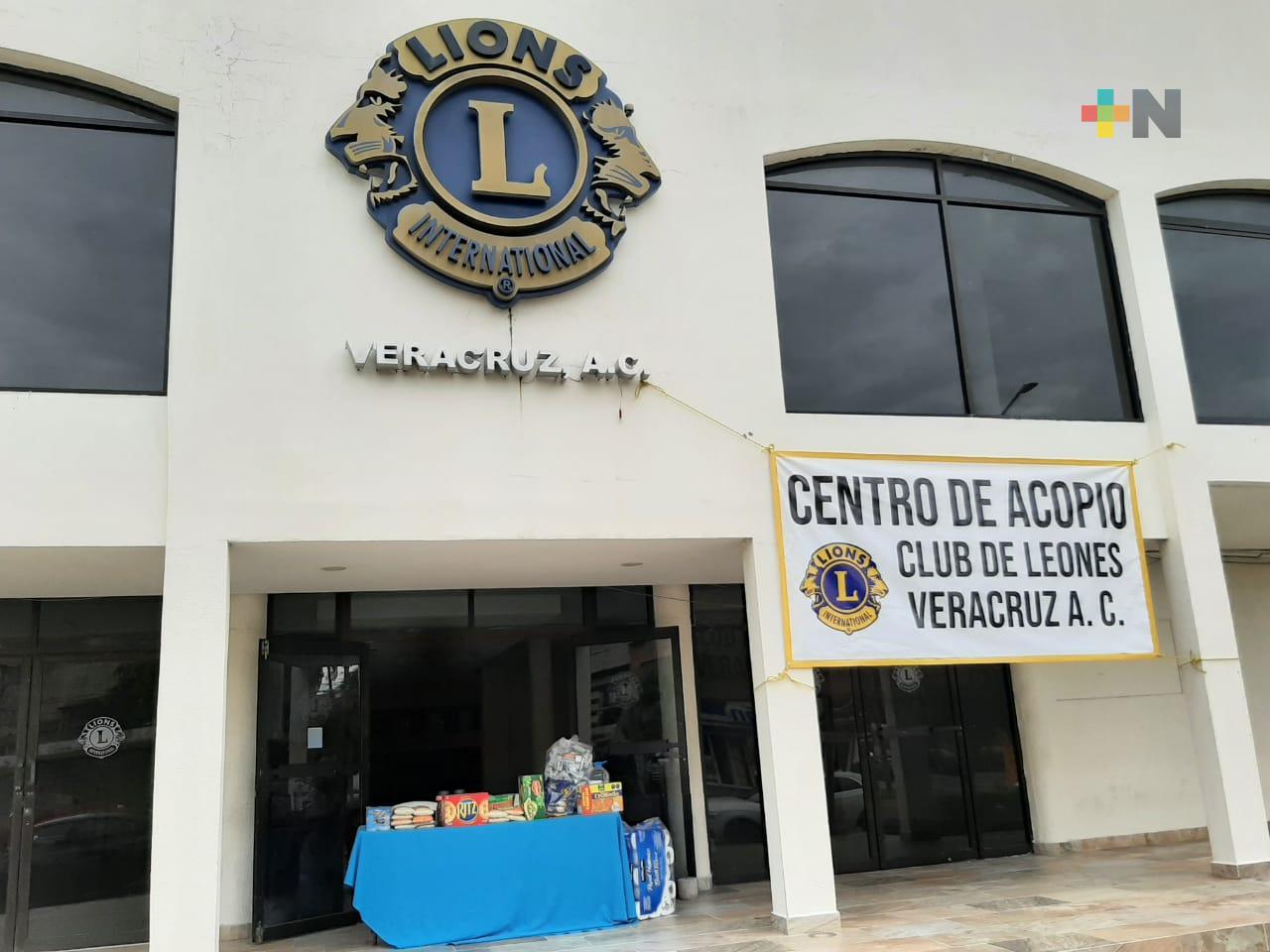 Abren centro de acopio en Club de Leones para familias de Alvarado y Tlalixcoyan