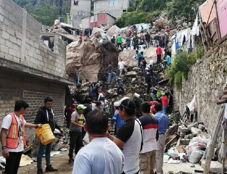 Inicia Conavi construcción de viviendas para familias afectadas en el cerro del Chiquihuite