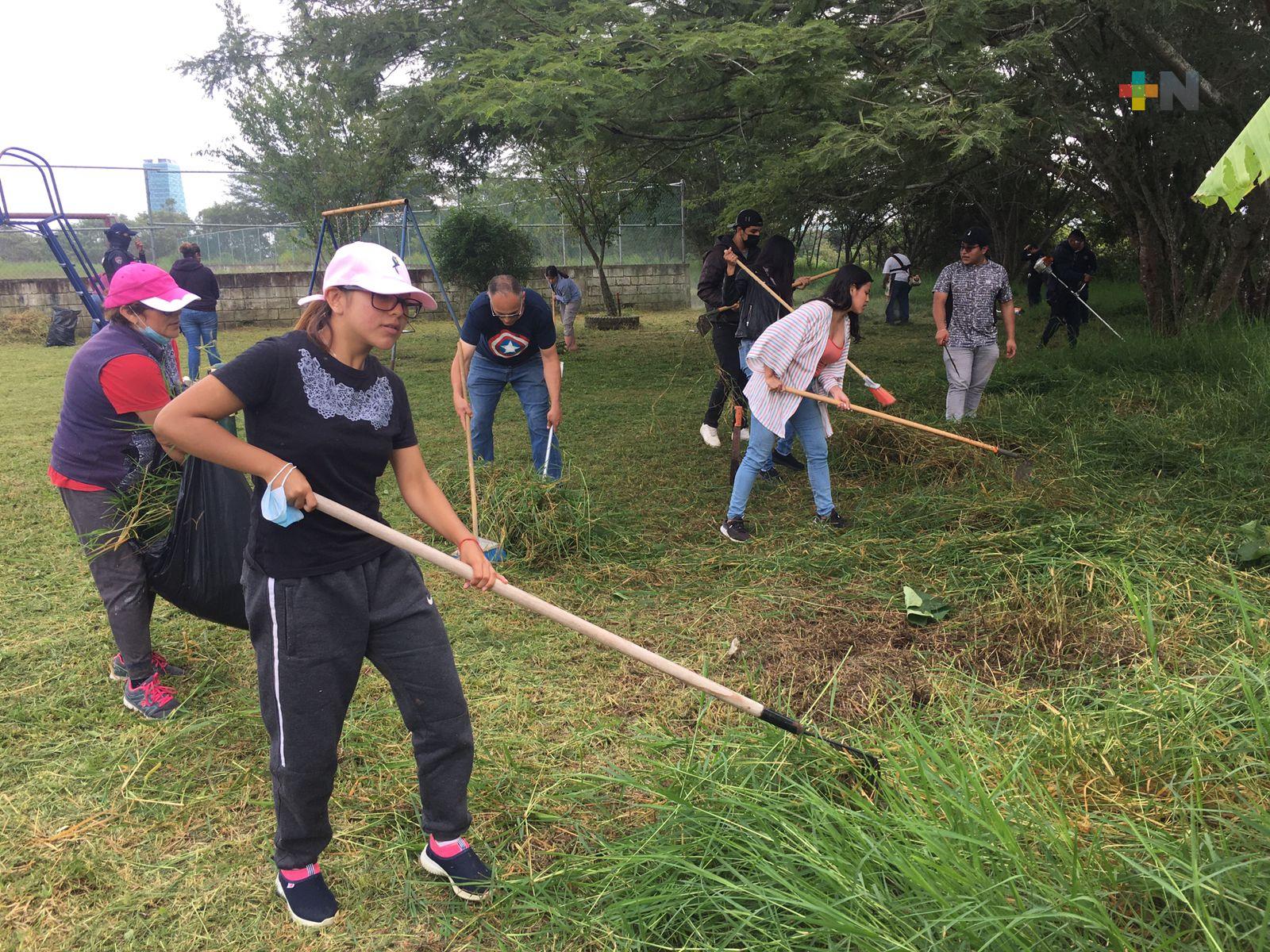 A través de Juventudes de Ambiente se recuperan áreas verdes en Xalapa