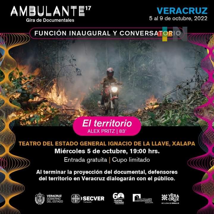 Del 5 al 9 de octubre Festival Ambulante estará en Xalapa, Coatepec y Teocelo