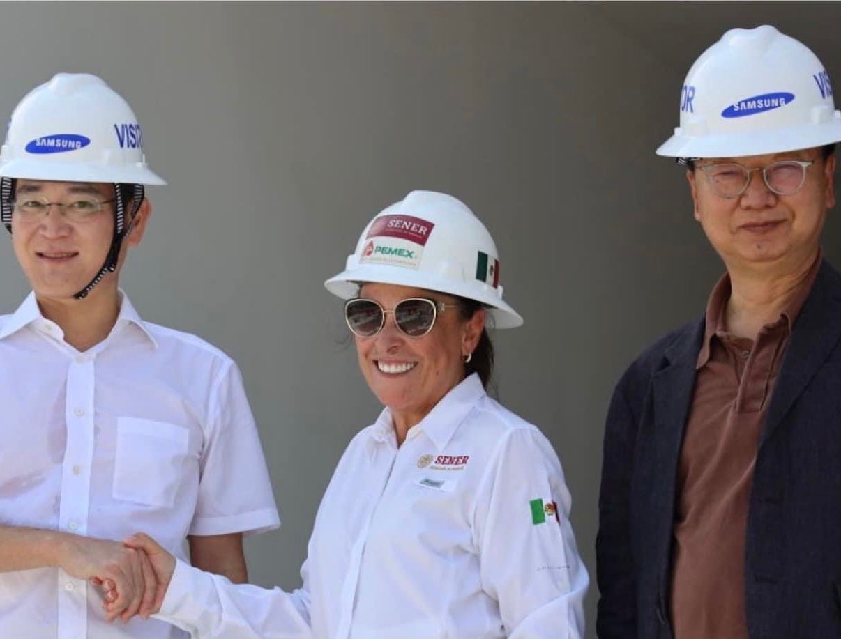 Supervisa Samsung avances en integración de plantas en refinería Olmeca Dos Bocas