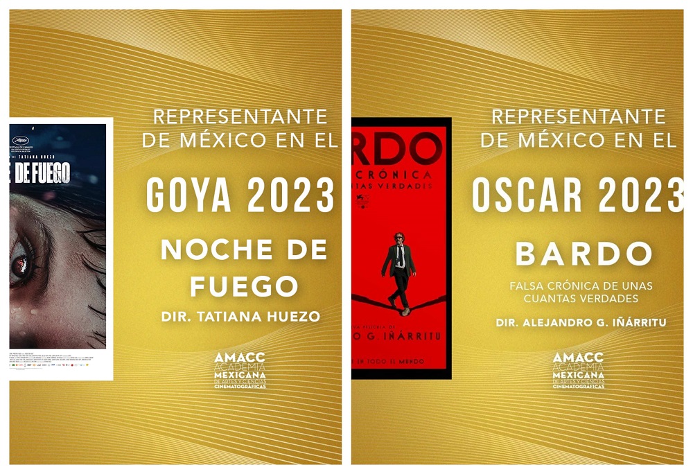 Noche de Fuego y Bardo representarán a México en premios Goya y Oscar 2023