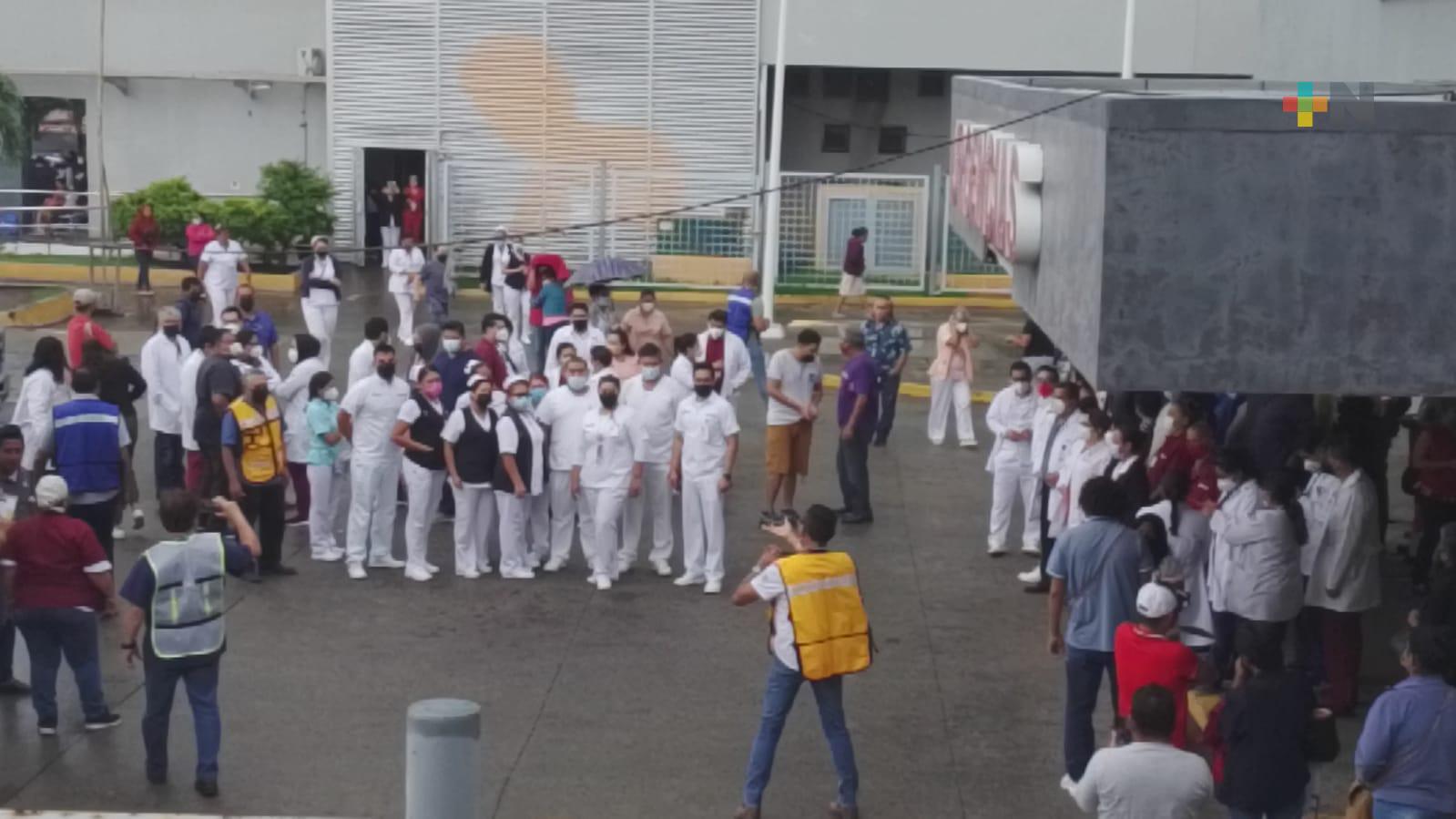 Realizan simulacro de sismo en Hospital General de Veracruz