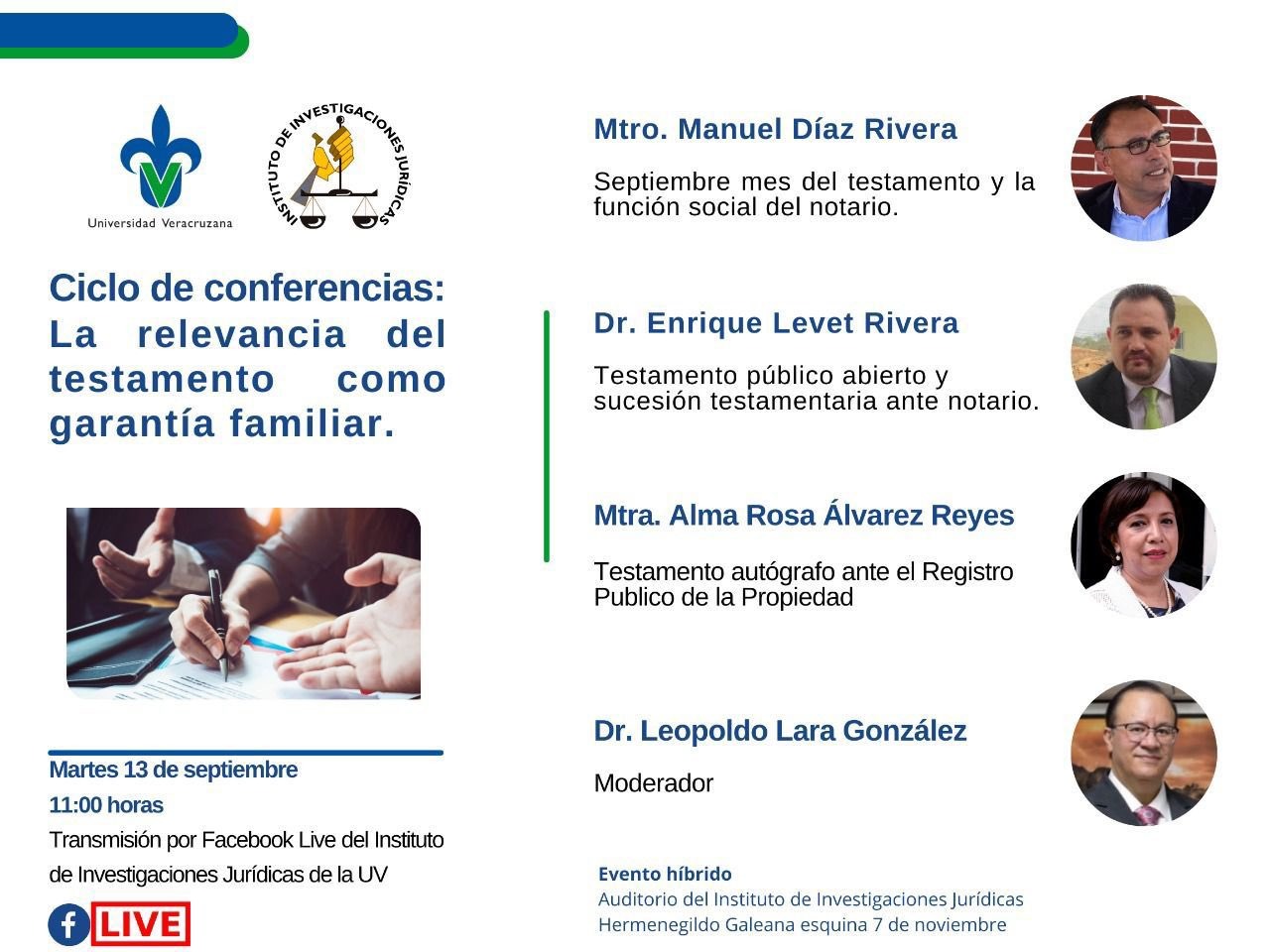 Realizan foro sobre el testamento como garantía familiar