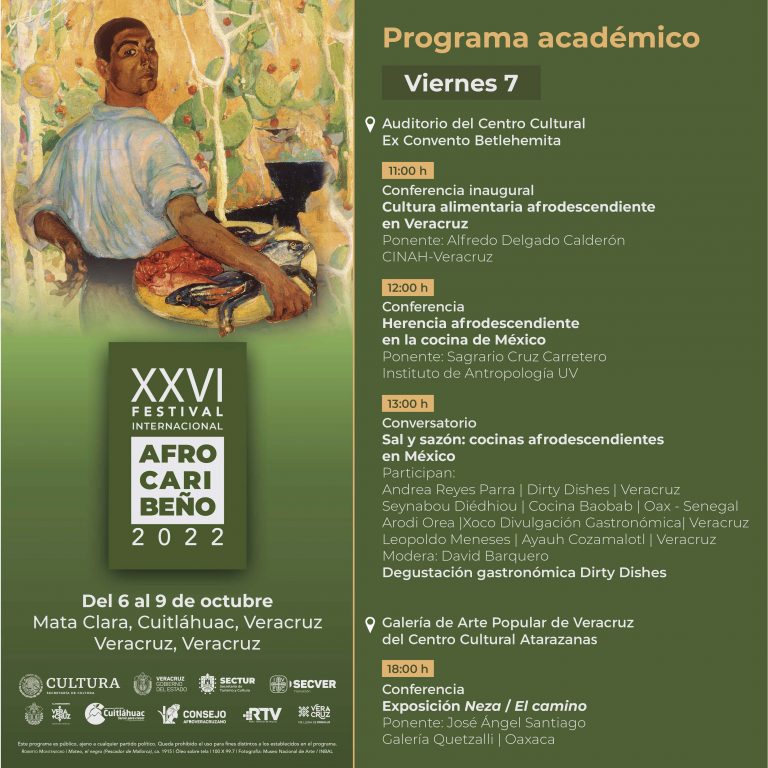 Programa académico del XXVI Festival Internacional Afrocaribeño 2022