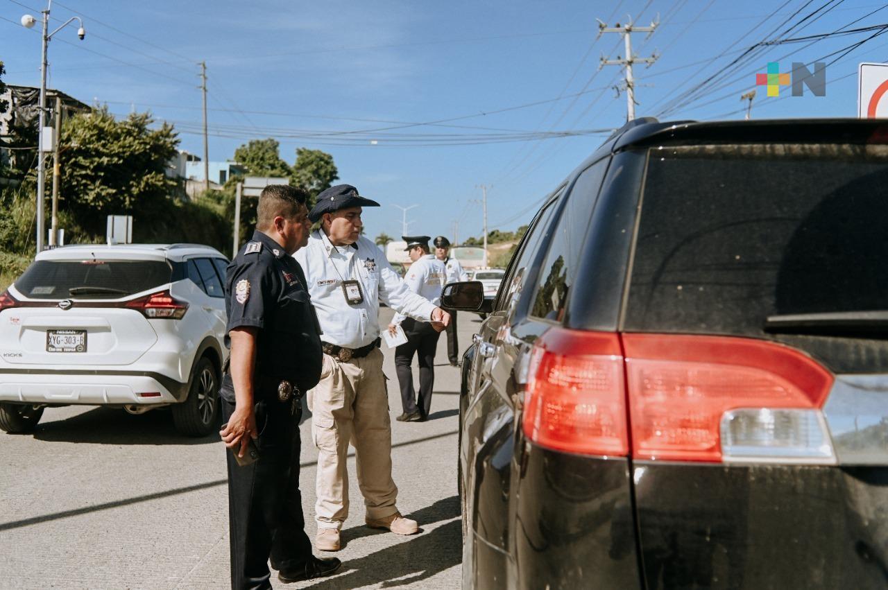 Ponen en marcha operativo “Cero tolerancia por un Tuxpan seguro”