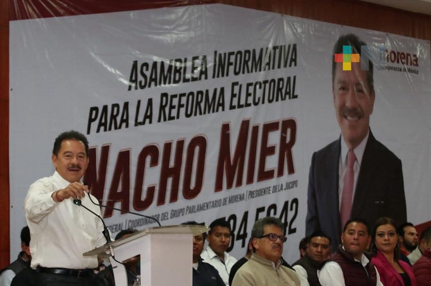 Reforma electoral busca ciudadanizar al INE y reducir costo de la democracia: Ignacio Mier