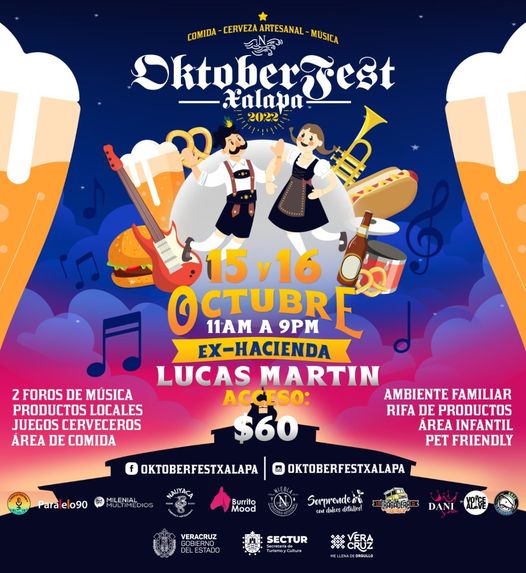 Oktoberfest en Xalapa 15 y 16 de octubre