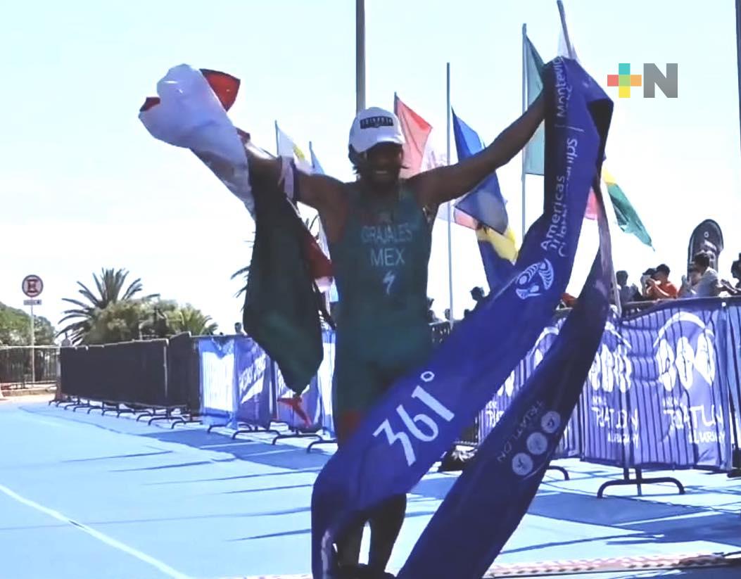 Crisanto Grajales conquistó el Panamericano de Triatlón, en Uruguay