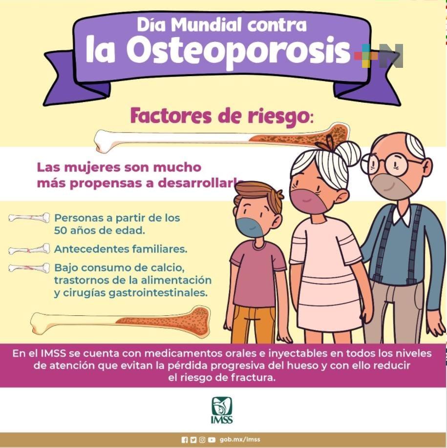 Osteoporosis, padecimiento prevenible mejorando hábitos de vida: especialista