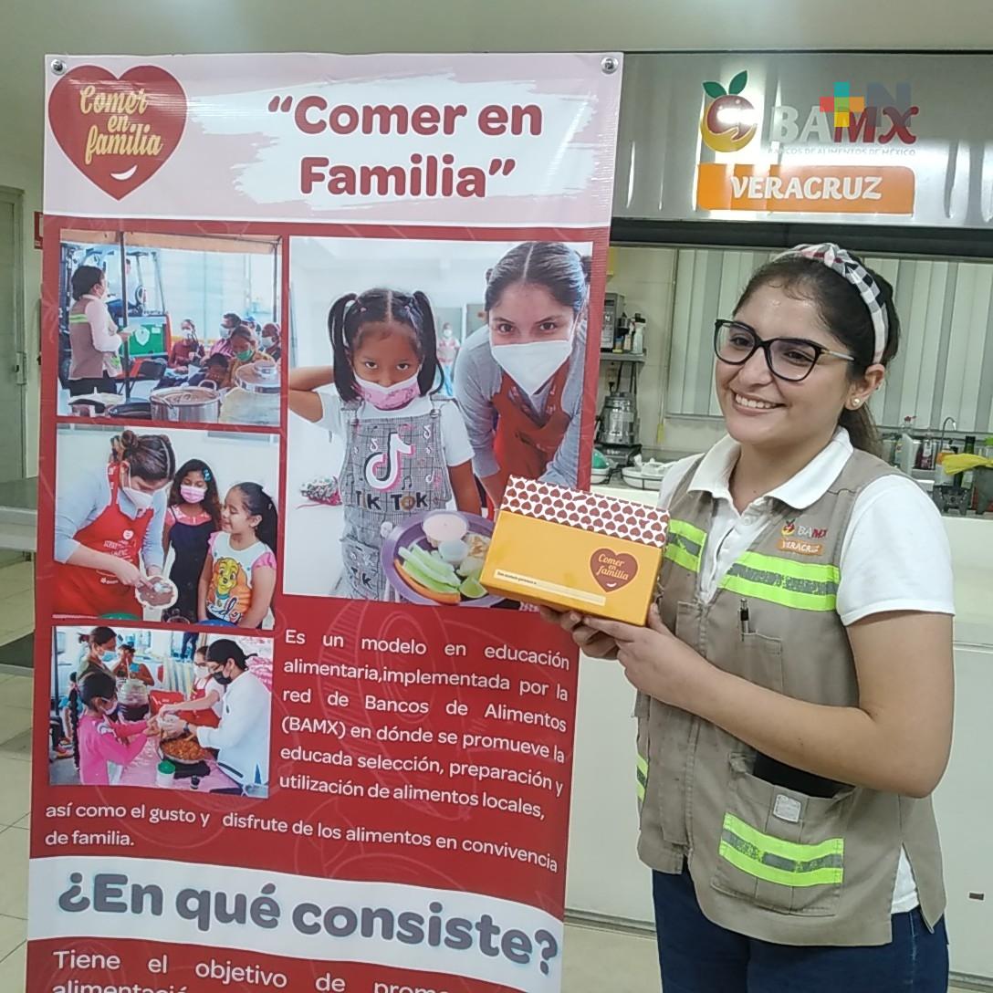 Banco de Alimentos en Veracruz realiza programa “Comer en Familia”