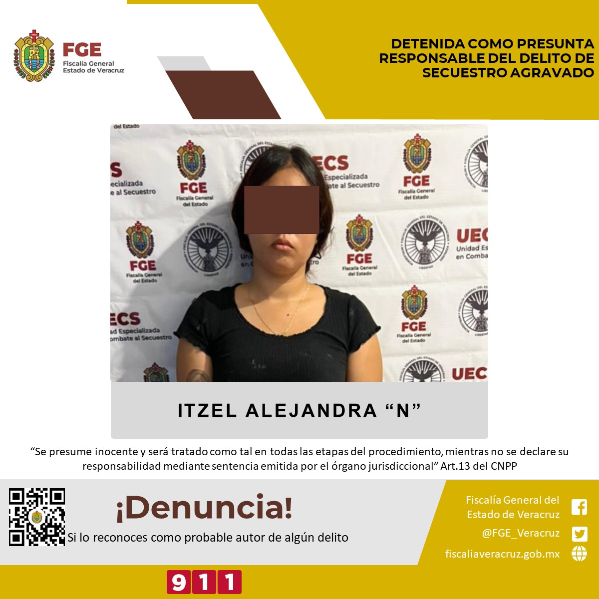 UECS detiene a secuestradora de Michoacán