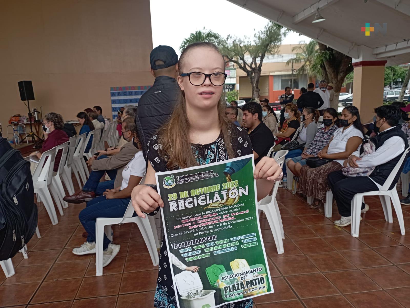Realizarán reciclatón en apoyo a Bárbara Wetzel