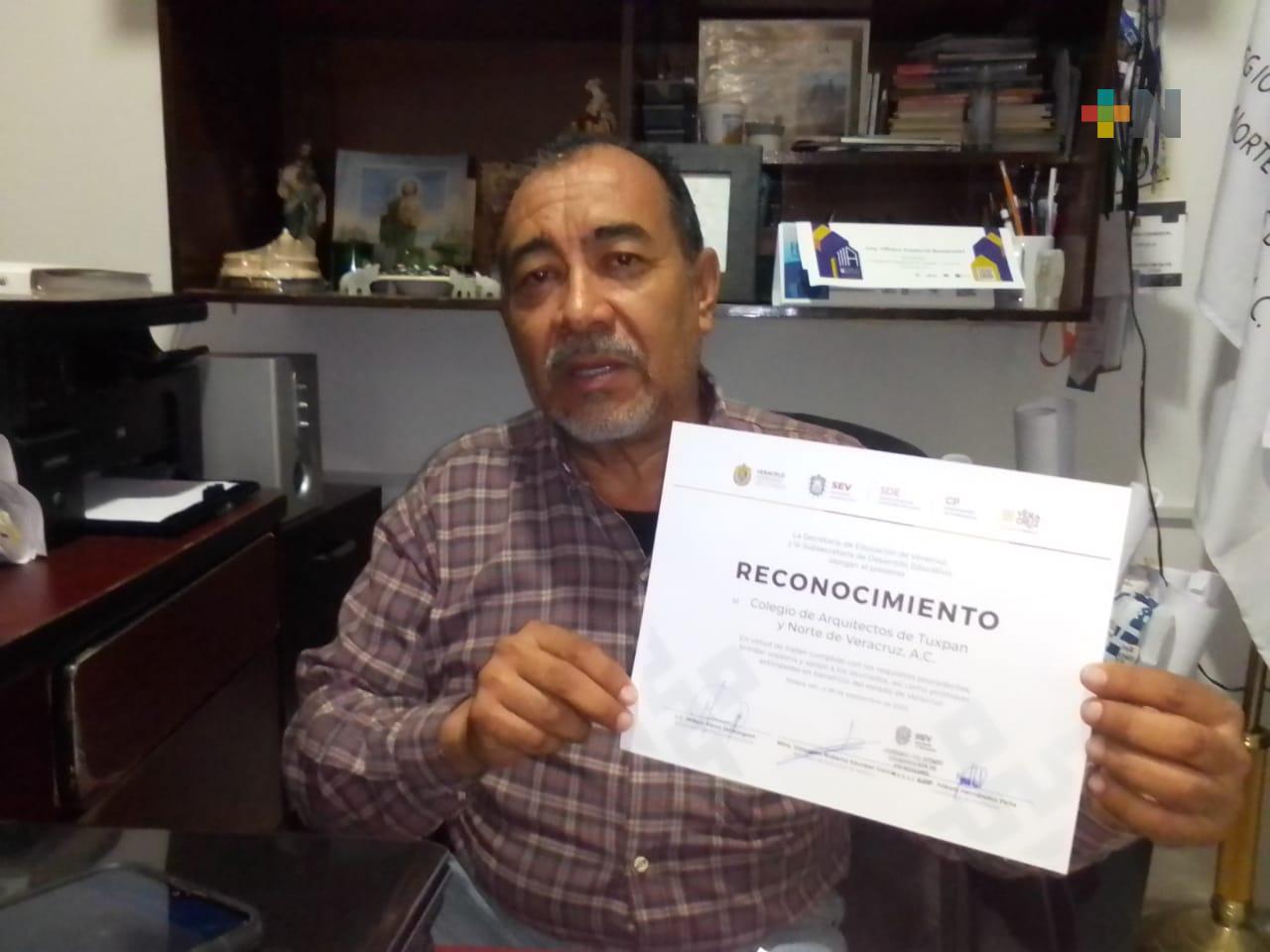 Colegio de Arquitectos ha presentado proyectos para mejorar zona urbana del Tuxpan: Alfonso Sandoval