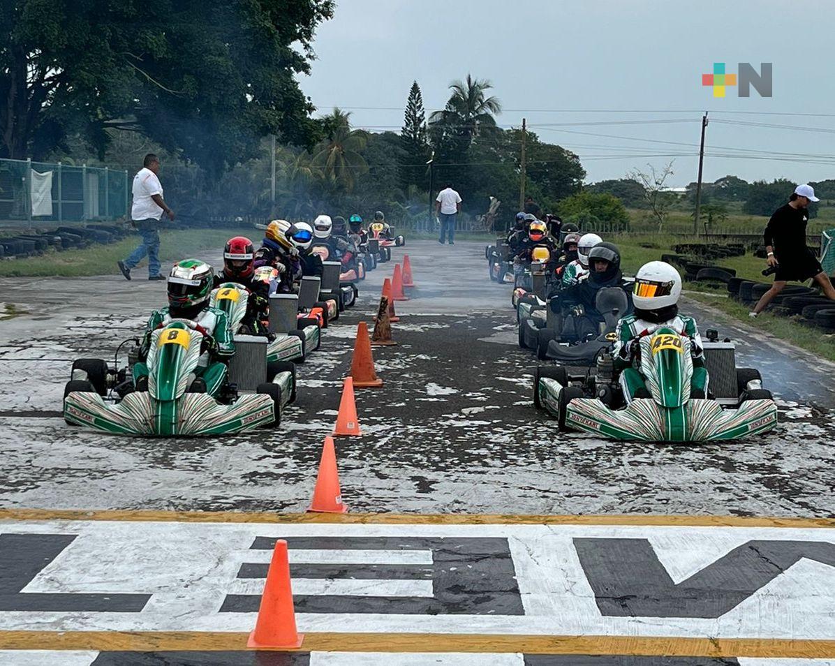 Registra múltiples emociones la sexta fecha del Campeonato Veracruzano de Kartismo