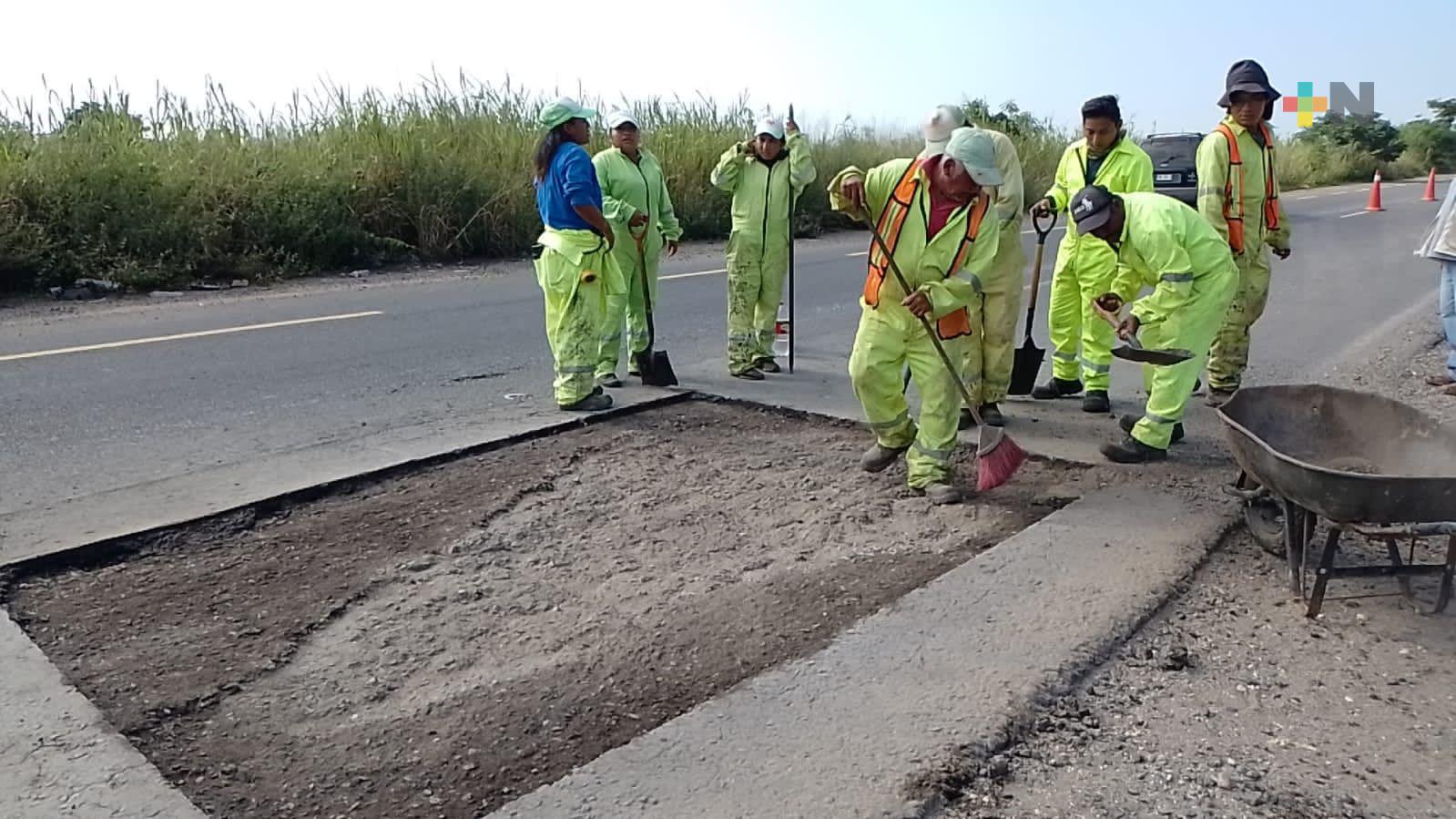 Arrancó rehabilitación a carretera Coatzacoalcos-Minatitlán, en tramo de Las Matas