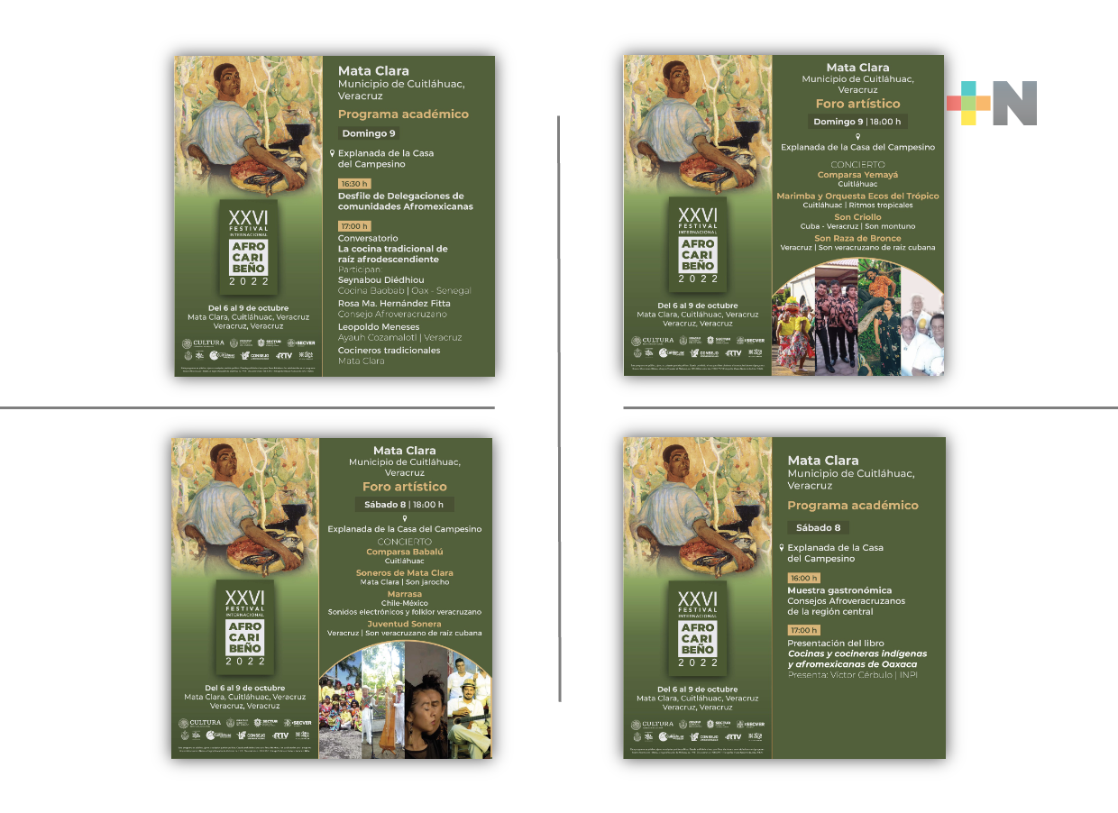 Llegará XXVI Festival Afrocaribeño 2022 a Mata Clara