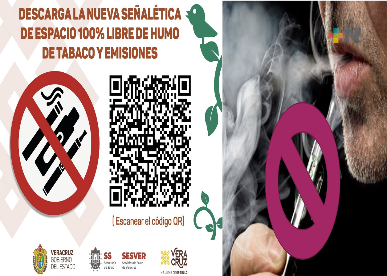 Secretaría de Salud emite nueva señalética de Espacios Libre de Humo de Tabaco