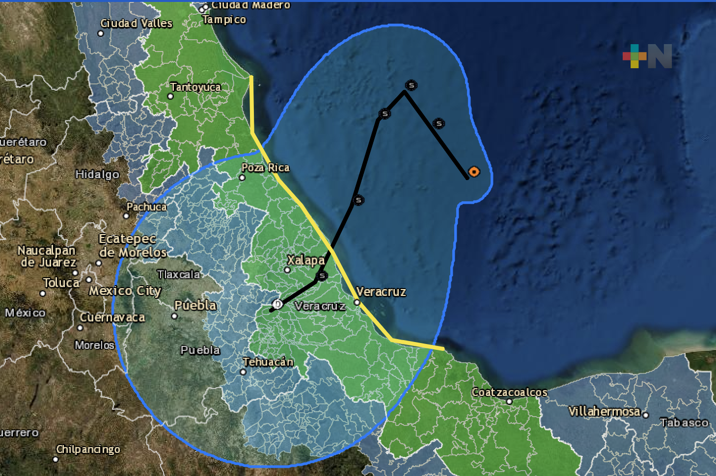 Por tormenta tropical «Karl» se mantiene alerta verde, peligro bajo para la entidad