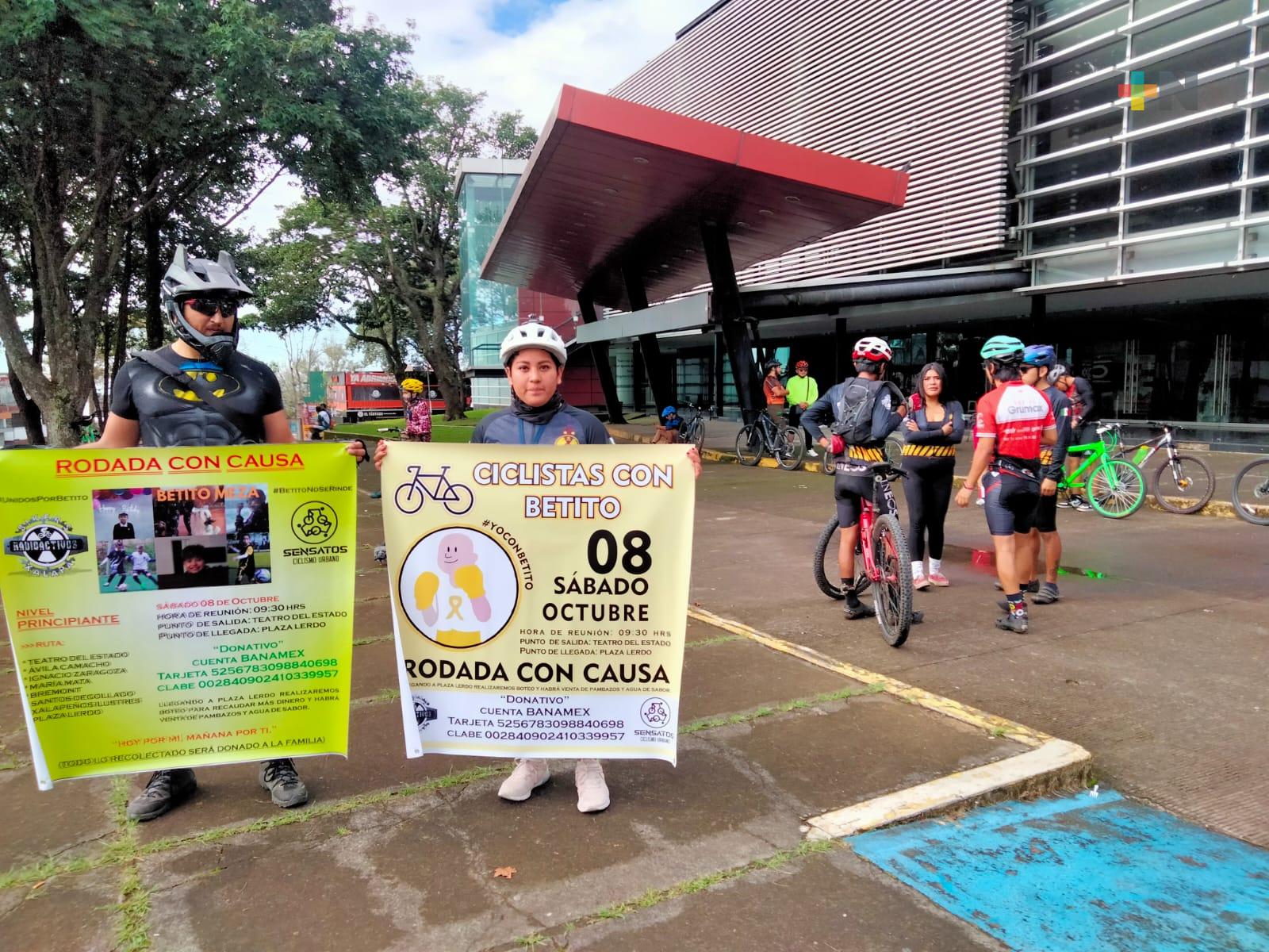 Organizan rodada con causa para niño que necesita trasplante de médula ósea