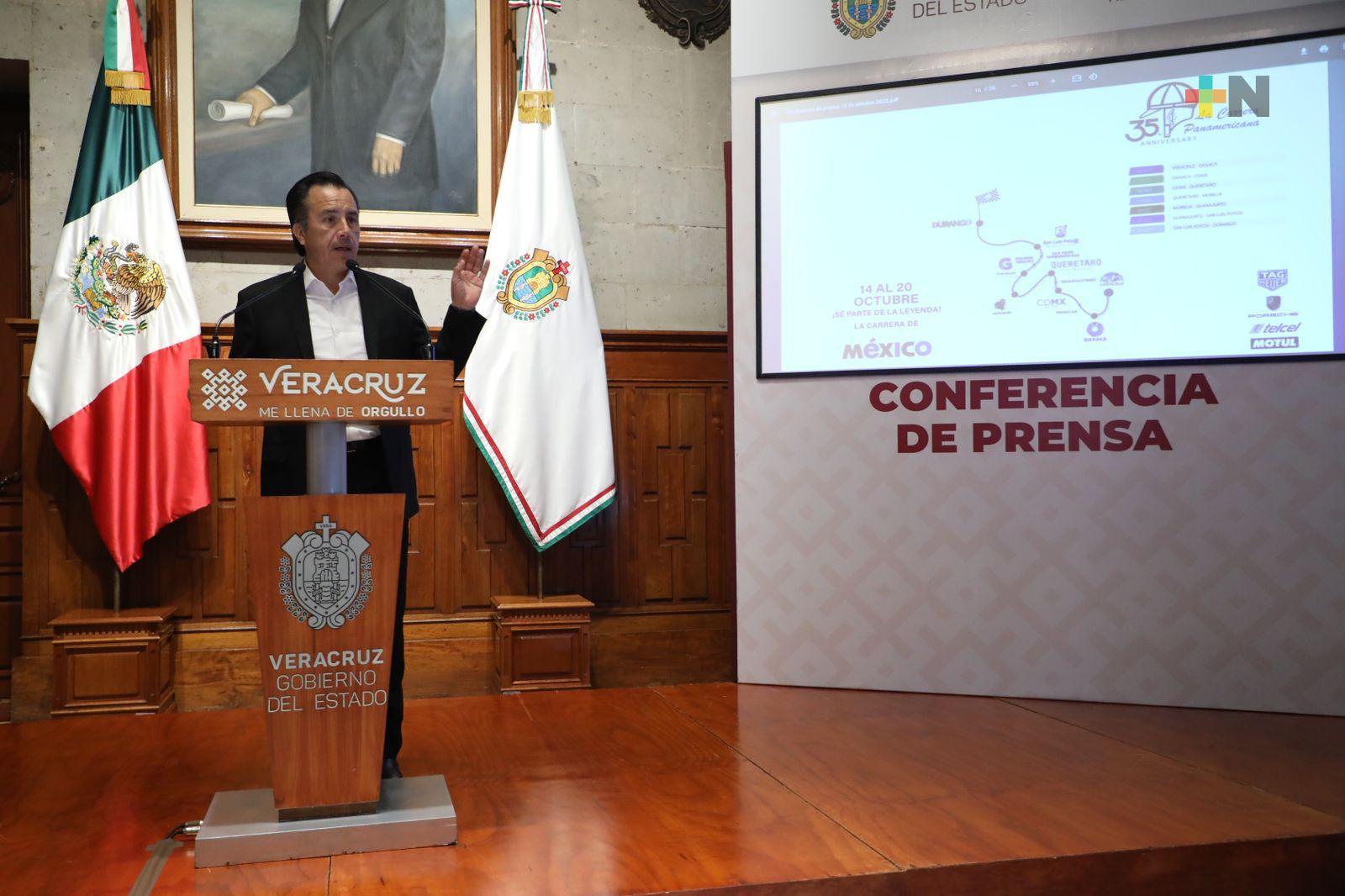 Arranca hoy Carrera Panamericana 2022; orgullo para Veracruz ser sede dice Gobernador