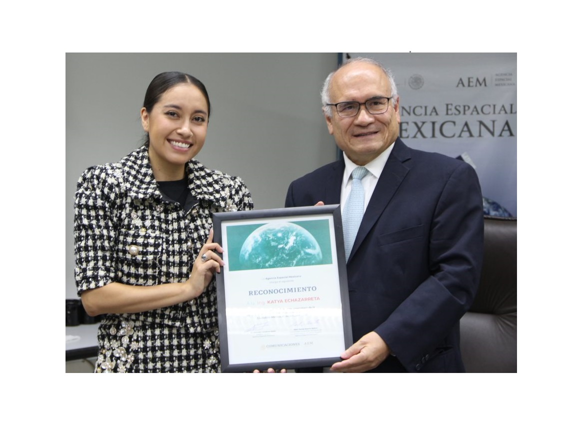 Recibe Agencia Espacial Mexicana a Katya Echazarreta, primera astronauta mexicana