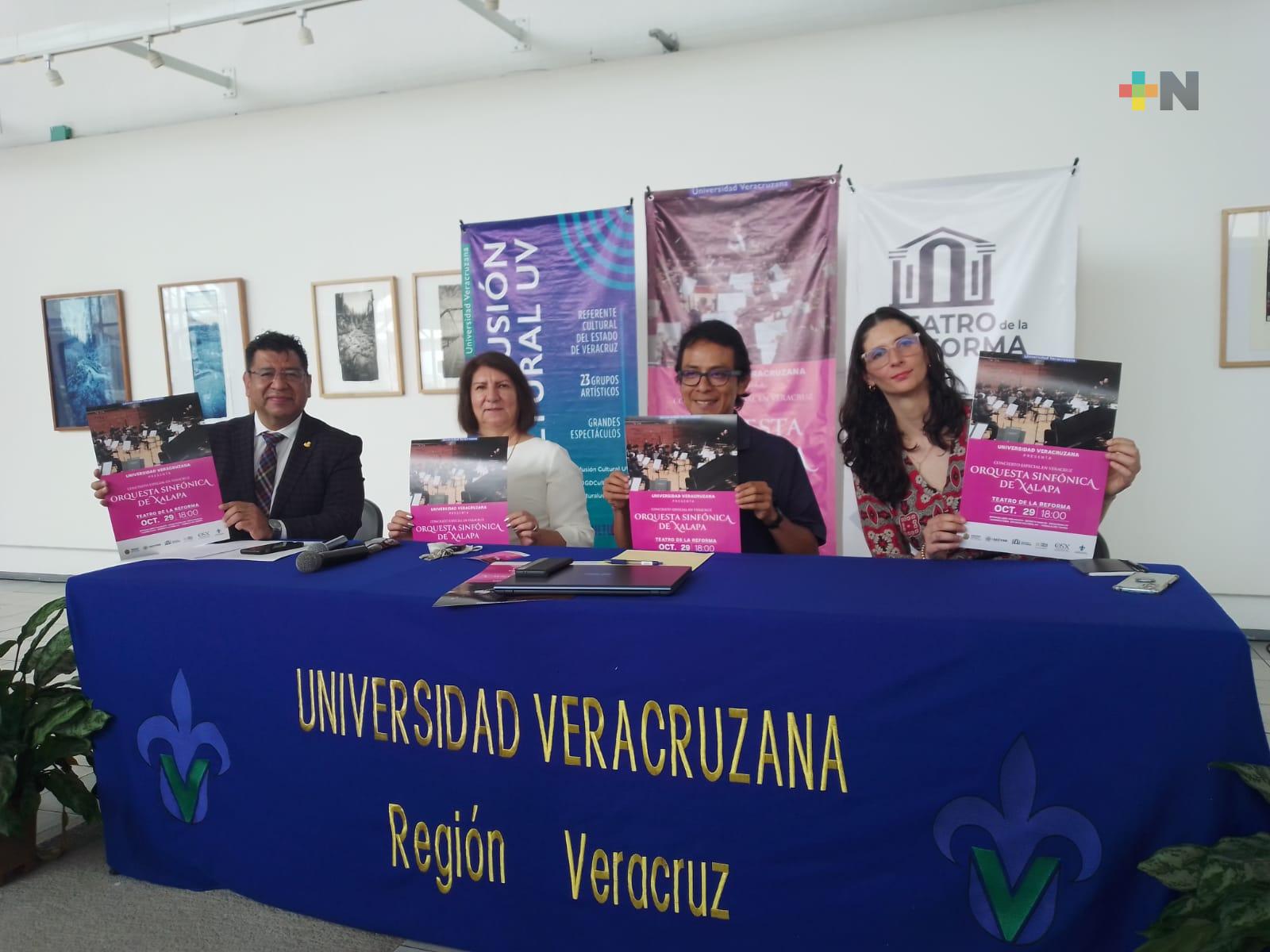 Orquesta Sinfónica de Xalapa se presentará en Teatro de la Reforma