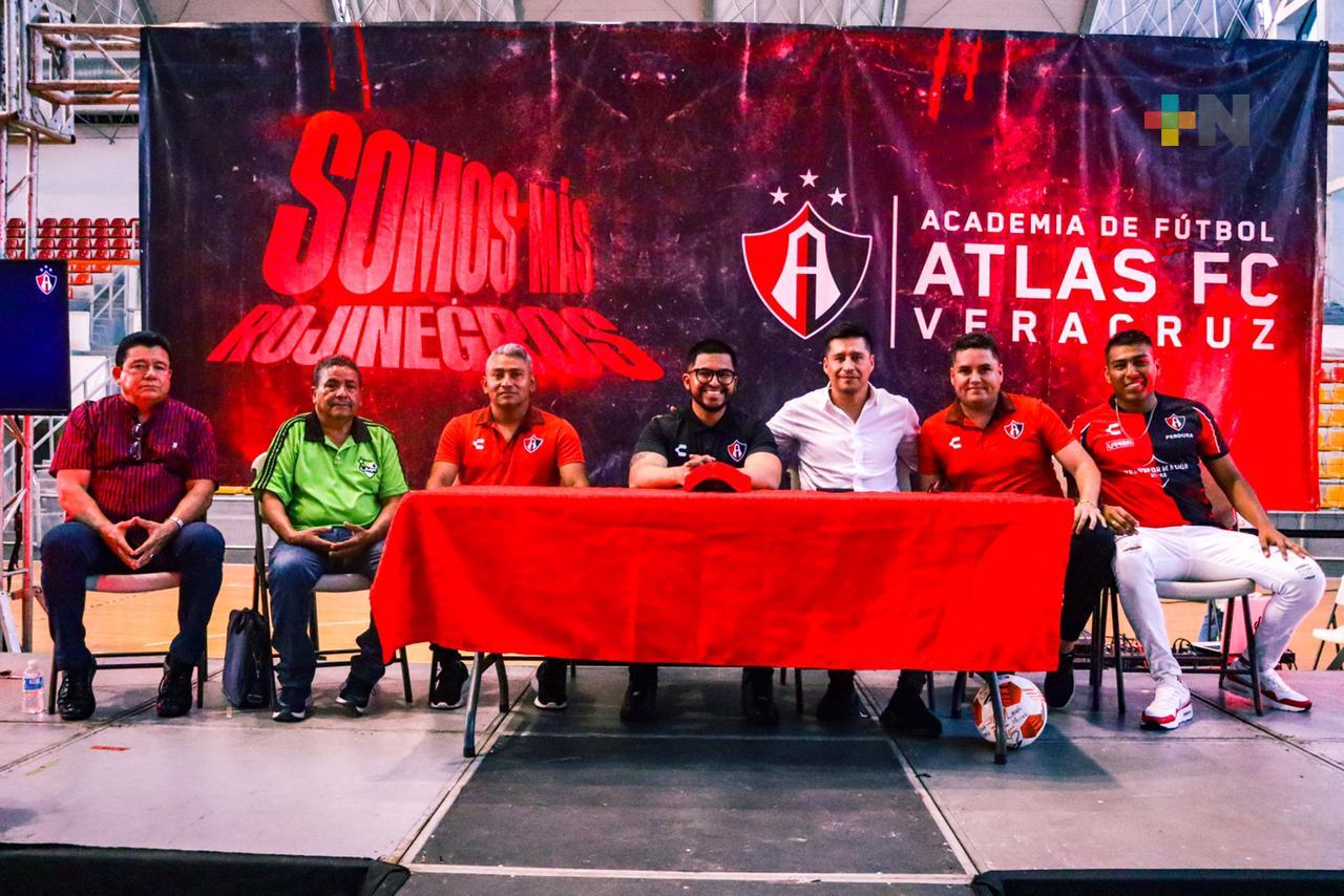 Llega a Veracruz, la Academia Atlas FC