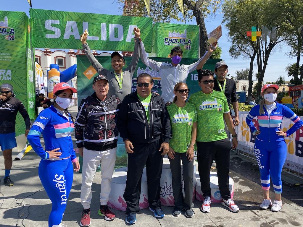 Luis Sánchez y Karen Mora conquistaron el Trail Cholula